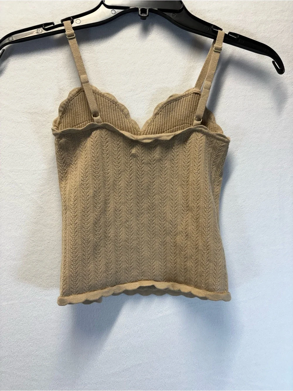 Wilfred Camel Ribbed Tie-Front Knit Cami - Picture 4 of 6